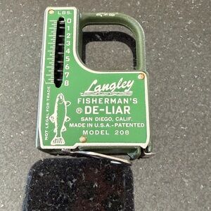 New Vntg Earliest Patent Pendng Langley Fisherman's De-Liar ( Final Price Drop)